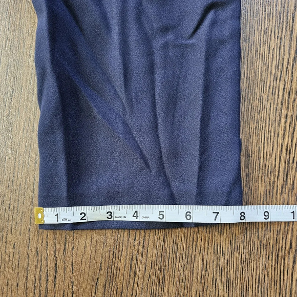 Nanette Lepore Stretch O Ring Belted Ankle Length Dress Pants Navy Size 12 NEW - Picture 9 of 12